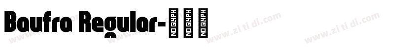 Baufra Regular字体转换